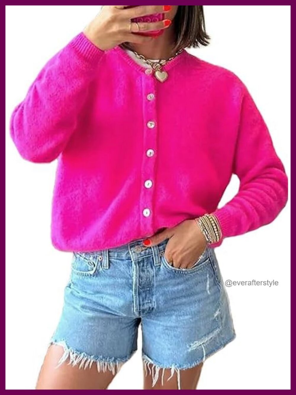 Women's Lightweight Cable Knit Cardigan Long Sleeve Button Down Casual